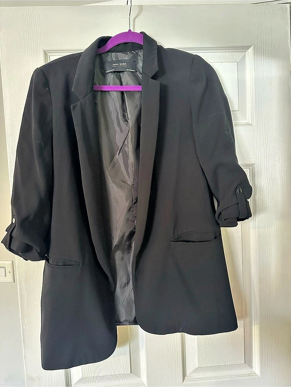 Zara Women's Blazer Black Size Medium